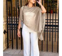 Cardigan châle tricoté ample élégant coupe oversize, léger, rehausse l'aura gracieuse, convient pour le port quotidien au printemps/été, les voyages décontractés, la plage dans différents styles L,M,S