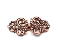 Cardigan Clips 3 pièces broche châle rétro for femmes épingles à revers conception de fleur pull classique tricots châle pince filles robes cardigan collier pince(2-Antique Copper)