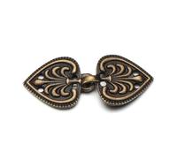 Cardigan Clips Broches rétro for vêtements for femmes, 3 pièces, pull, chemisier, châle, col de chemise, Clip à motif floral(1-Antique Bronze)