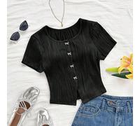 Cardigan col rond en tricot rouge texturé avec nœud papillon délicat et boutons métalliques, t-shirt ajusté fendu au bas, convient pour les fêtes, la Saint-Valentin, le Nouvel An chinois, Pâques, le c