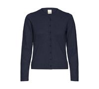 Cardigan col rond femme Ichi Luls Bleu L