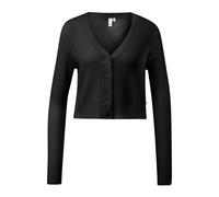 Cardigan court Ã structure cÃŽtelÃ©e femme QS Noir XL