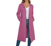 Cardigan Crochet Femme Grande Taille, Cardigan Femme Chic Et Elegant Court, Gilet Couleur Unie Tricot Loungewear Maison Leger Manteau Manches Longue Polyvalent Manteaux Automne Décontracté Gilet