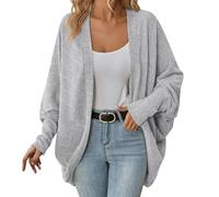 Cardigan Crochet Femme Grande Taille, Cardigan Femme Chic Et Elegant Court, Gilet Couleur Unie Tricot Loungewear Maison Leger Manteau Manches Longue Polyvalent Manteaux Automne Décontracté Gilet