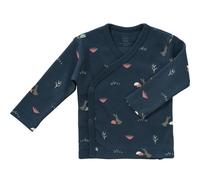 Cardigan croisé en coton bio Rabbit mood indigo (6-12 mois : 67 à 74 cm)