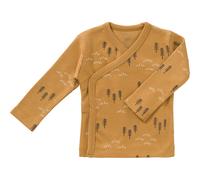 Cardigan croisé en coton bio Woods spruce yellow (3-6 mois : 60 à 67 cm)