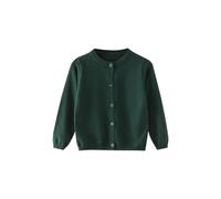 Cardigan de couleur unie pour filles - Pull décontracté à manches longues avec boutons - Hauts pulls avec boutons - Veste à épaules tombantes - Tenues de rentrée scolaire - Vêtements d'automne hiver