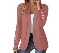 Cardigan d'hiver pour femme - Chaud - Cardigan en tricot épais - Cardigan court pour femme - Motif de tricot long - Trench coat - Manteau d'hiver chaud, Lot de 2., M