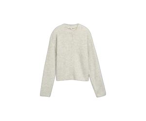 Cardigan douillet côtelé en maille femme Tom Tailor Denim Blanc XS