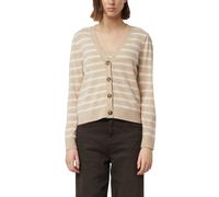 Cardigan en cachemire arbore un motif rayé intemporel femme COMMA Beige 32