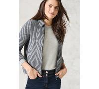 Cardigan en fil de plume avec imprimé