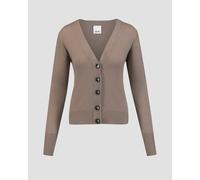 Cardigan En Laine Avec Cachemire Moka Pour Femmes Allude 17011-85