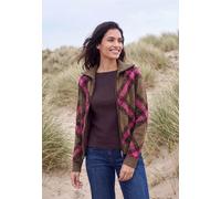 Cardigan en laine fine à col roulé