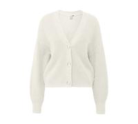 Cardigan en mÃ©lange de coton femme QS Blanc L