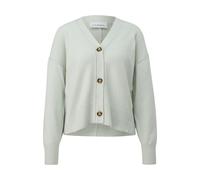 Cardigan en maille de coton avec des dÃ©tails Ã bords roulÃ©s femme COMMA Turquoise 36