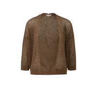 Cardigan en maille légère et oversize à manches courtes femme s.Oliver Marron 44