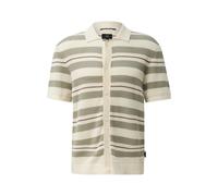 Cardigan en maille rayÃ© QS Blanc L
