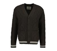Cardigan en maille torsadÃ©e mÃ©langÃ©e laine Gant Marron XL
