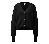Cardigan en mélange de coton femme QS Noir M