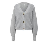 Cardigan en mÃ©lange de laine femme QS Gris L