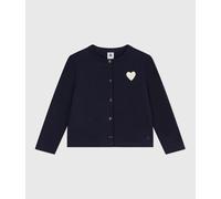 Cardigan en molleton enfant fille Petit Bateau - bleu - Taille 3 ans 3A bleu marine