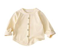 Cardigan en tricot boutonné pour fille - Pull à manches longues ouvert sur le devant, option de taille pour tout-petit, tissu uni doux, idéal comme vêtement d'extérieur décontracté pour les jours