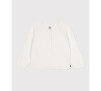 Cardigan enfant coton point fantaisie Petit Bateau - blanc - Taille 4 ans 4A blanc