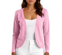 Cardigan Femme avec Fermeture Ardigan-Neck Sweet Polaire Cachemire Pull Mi Saison Gilet Gilet Hiver Pull Tunique Longue Veste Légère Vetement Femme Chic Rose 5XL
