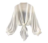 Cardigan Femme Chic Et Elegant Mousseline Veste Grande Taille Ouvert sur Le Devant Polyvalente été Manteau Casual LéGer Fluide Kimono de Plage Voyage Vacances Quotidienne Pas Cher