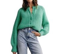 Cardigan Femme Jour De Noël Pull Tricoté Cardigan Femme Veste Tricot Chic Et Elégant Tendance Pull Manteau avec Boutons Manche Longue Veste Chaud Doux Manteau Chaud De Travail Automne Hiver