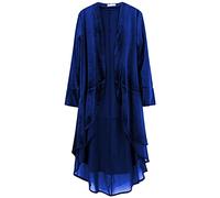 Cardigan Femme Long, Manteau Manche Longue Femme Grande Taille,Veste Femme Vintage Noël Couleur Unie Classique Ample Cardigans Décontractés Cour Carnaval Cosplay Medievale Gothique Steampunk Retro