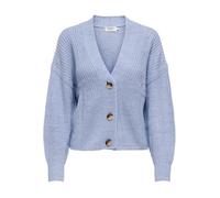 Cardigan femme - Only - Onlcarol Nice Noos - Bleu clair - Col en V - Manches longues - Tricot côtelé L