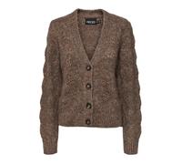 Cardigan Femme - Pieces - Bibbi - Col V - Marron - Manches Longues XS