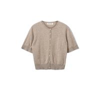 Sofie Schnoor - Cardigan Marron Chiné avec Manches Courtes - Femme - Pulls - Brun - Taille: 38 FR