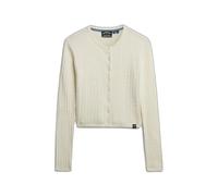 Superdry Cardigan Essential Blanc Femme Taille L