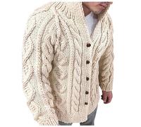 Cardigan Gilet Homme Hiver Pulls En Tricoté Épais Hiver Cardigans Gilet Veste En Grosse Maille Veste Tricoté Automne Hiver Chaud Sweater Moderne Couleur Unie Tricot Outwear Gilet Homme Laine