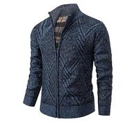 Cardigan Homme Cardigans Jacket Veste Automne Gilet Polaire Blouson Hiver Chaud Pull Bombers Chaude Tricot sans Capuche Habillé Manteau Pulls Zippé Vestes De Sport Laine en Jaketa
