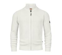 Indicode Hommes INLayton Cardigan | Gilet à col Montant White Asparagus M