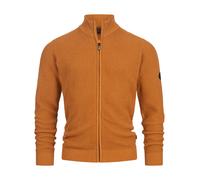 Indicode Hommes INLayton Cardigan | Gilet à col Montant Caramel M