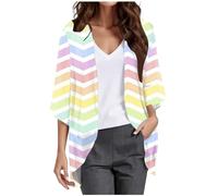 Cardigan kimono ample à manches bouffantes pour femmes, imprimé floral, 2026, jaune, XL