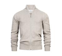 Cardigan Kronstadt pour hommes KSCarlo cardigan zippé tricot pull col montant