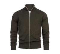Cardigan Kronstadt pour hommes KSCarlo cardigan zippé tricot pull col montant