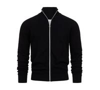 Cardigan Kronstadt pour hommes KSCarlo cardigan zippé tricot pull col montant