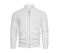 Cardigan Kronstadt pour hommes KSCarlo cardigan zippé tricot pull col montant