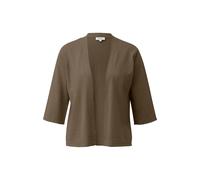 Cardigan léger en maille fine à manches 3/4 femme s.Oliver Marron 32