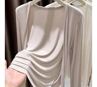 Cardigan léger et polyvalent pour femmes Vera Lane, style printemps/été Y2K, couleur unie mignonne, idéal pour les vacances, la plage, les concerts et autres occasions L,M,S,XL,XS,XXLUnicoloreTissu tr