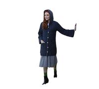 Cardigan long en laine mérinos avec boutons et poches avant Fabriqué en Irlande, Derby, Taille XL