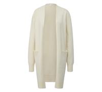 Cardigan long en mÃ©lange de viscose femme QS Beige S