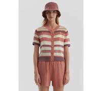 Cardigan manches courtes rayé femme QS Multicolore XS