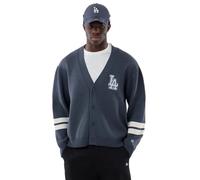 New Era Mlb Knit Los Angeles Dodgers Cardigan Gris M Homme